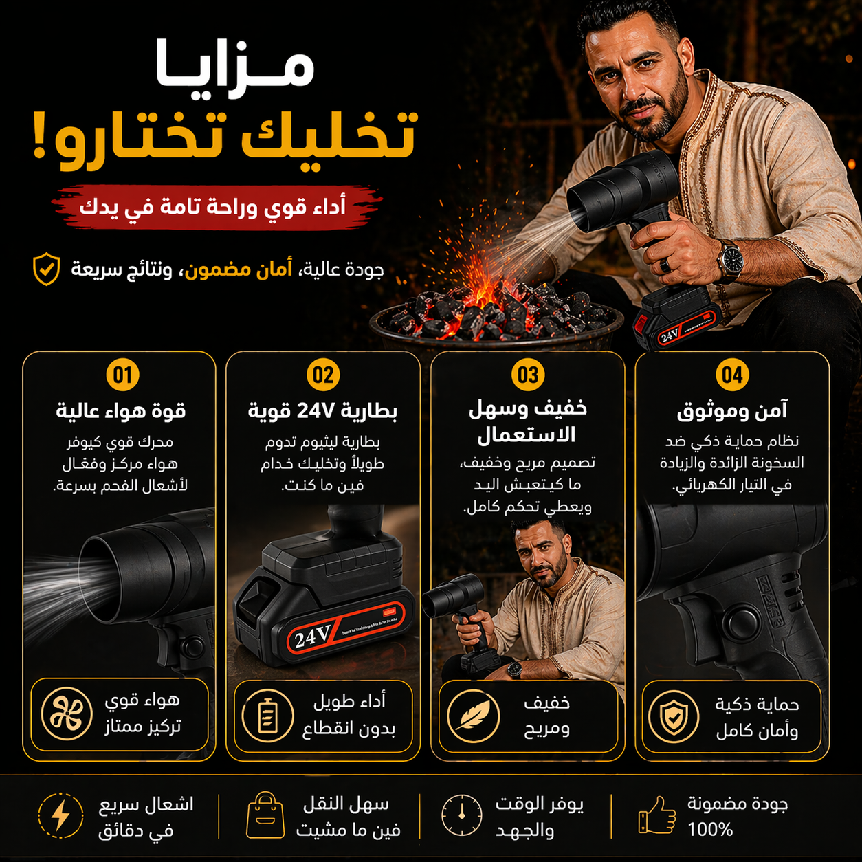 منفاخ هواء كهربائي
