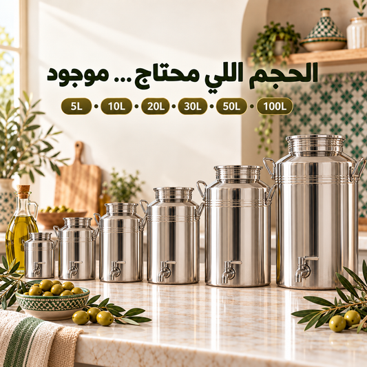 برميل زيت الزيتون من الانوكس